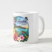 Grande Tasse Fleurs d'Hawaii (Devant droit)