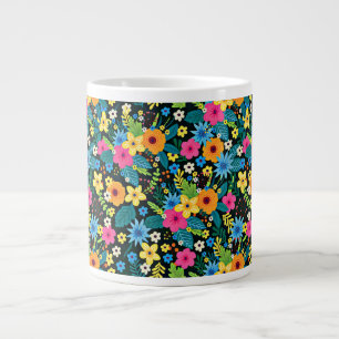Grande Tasse Fleurs Ditsy Vibrantes Motif Floral-43785