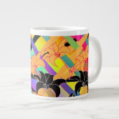 Grande Tasse Fleurs Entrelacées (Devant droit)