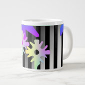 Grande Tasse Fleurs Et Rayures (Devant droit)