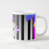 Grande Tasse Fleurs Et Rayures (Droite)