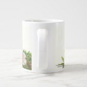 Grande Tasse Fleurs fleuries sur une branche, blanc floral (Dos)
