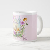 Grande Tasse Fleurs florales d'Oeufs de Pâques du printemps (Devant droit)