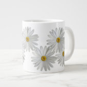 Grande Tasse Fleurs marguerites blanches (Devant droit)