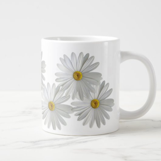 Grande Tasse Fleurs marguerites blanches (Droite)