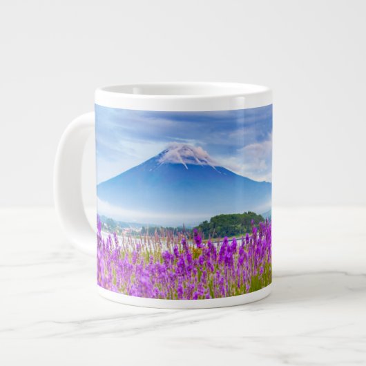 Grande Tasse Fleurs | Mont Fugi Japon (Devant gauche)