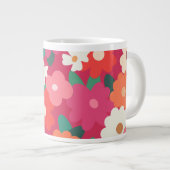 Grande Tasse Fleurs Rétro Colorées Mignonnes (Devant droit)