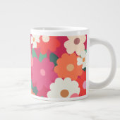 Grande Tasse Fleurs Rétro Colorées Mignonnes (Droite)