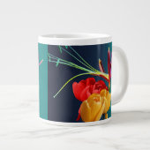 Grande Tasse Fleurs roses-17250 (Devant droit)