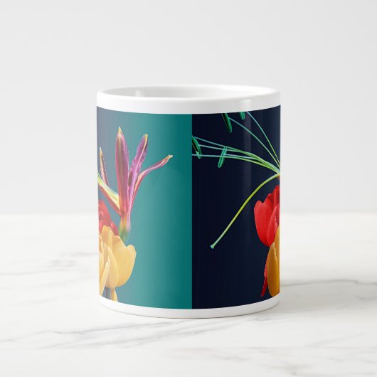 Grande Tasse Fleurs roses-17250 (Devant)