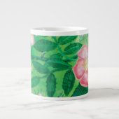 Grande Tasse Fleurs roses sauvages (Devant)