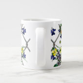Grande Tasse Fleurs sur une clôture (Dos)