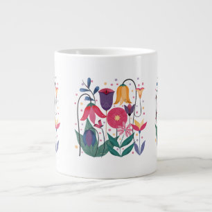 Grande Tasse Fleurs Whimsical
