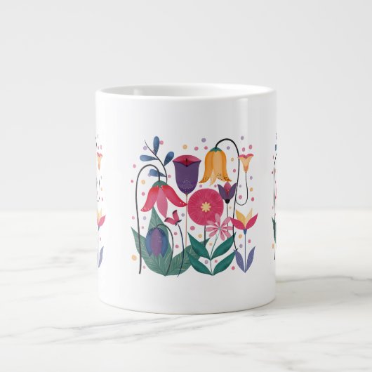 Grande Tasse Fleurs Whimsical (Devant)