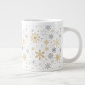 Grande Tasse Flocon De Neige Et Cercle Motif Sans Voile (Droite)