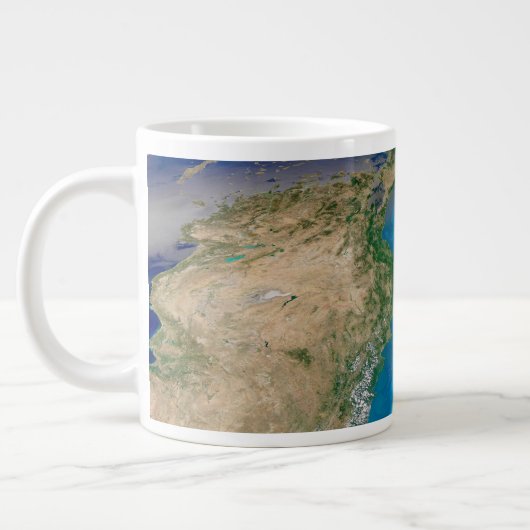 Grande Tasse Floraison De Phytoplancton Bleu En Mer Noire (Gauche)