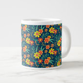 Grande Tasse Floral Arrière - plan Belle conception (Devant droit)