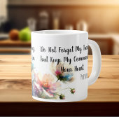 Grande Tasse Floral Écriture Moderne