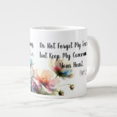 Grande Tasse Floral Écriture Moderne (Devant droit)