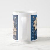 Grande Tasse Floral Frame With Custom Name (Dos)