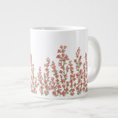 Grande Tasse Floral rose moderne (Devant droit)