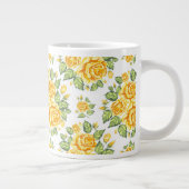 Grande Tasse Floral Yellow Roses Motif (Droite)