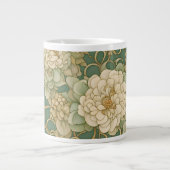 Grande Tasse Flore nostalgique en teintes Vintages (Devant)