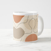 Grande Tasse Flux Abstrait Terreux (Devant droit)