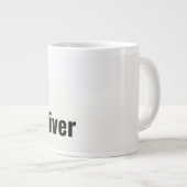 Grande Tasse Folie du matin : Café d'abord, questions plus tard (Devant droit)