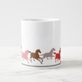 Grande Tasse Fonctionnement de chevaux sauvages (Devant)