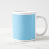 Grande Tasse Fond bleu clair uni de couleur uniforme (Droite)