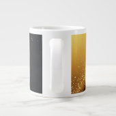 Grande Tasse Fond de luxe abstrait doré (Dos)