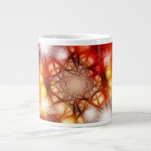 Grande Tasse Fond d'étoiles de feux d'artifice abstraits