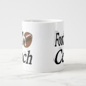 Grande Tasse Football Coach demi-texte (Devant)