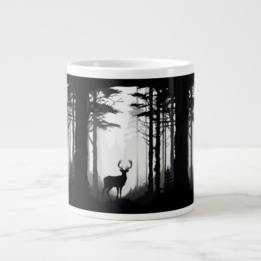 Grande Tasse Forêt de cerfs faune (Devant)