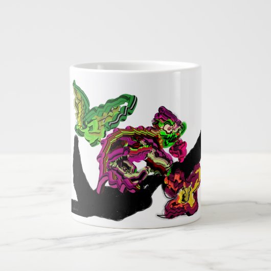 Grande Tasse Forêt de pluie Chameleon fun (Devant)
