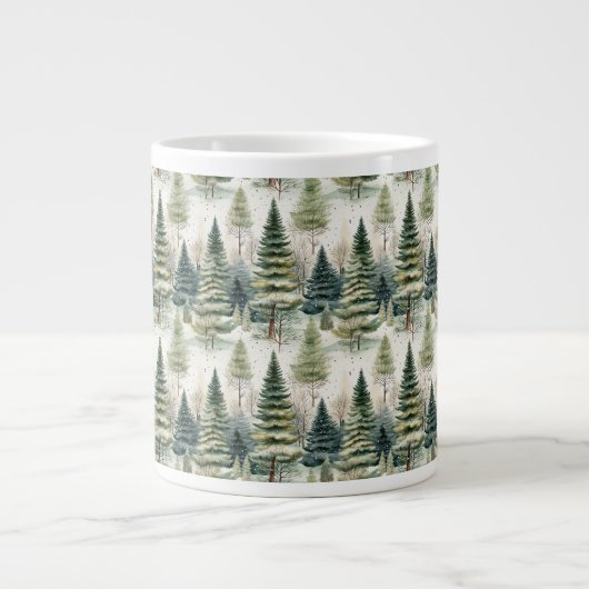 Grande Tasse Forêt d'hiver (Devant)