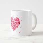 Grande Tasse Forme de coeur Valentines Jour Amour Cadeau (Devant droit)