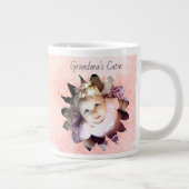 Grande Tasse Forme de fleurs personnalisée Photo Aquarelle Past (Droite)