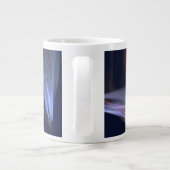 Grande Tasse Forme De Vortex Abstrait Rouge Et Bleu (Dos)