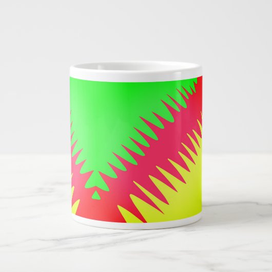 Grande Tasse forme des couleurs de muqueuse (Devant)