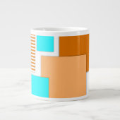 Grande Tasse Formes géométriques découpées dans du papier (Devant)