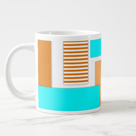 Grande Tasse Formes géométriques découpées dans du papier (Gauche)