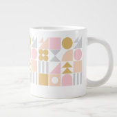 Grande Tasse Formes géométriques rose or Nom du monogramme Pers (Droite)