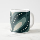 Grande Tasse formes vertes rétro (Devant droit)