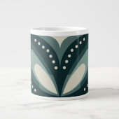 Grande Tasse formes vertes rétro (Devant)
