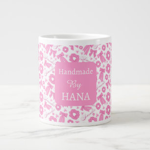 Grande Tasse Foulard rose pour fille modèle Chouchou Accessoire