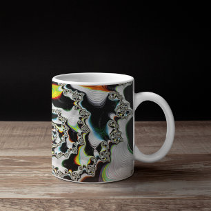 Grande Tasse Fractale en spirale psychédélique couleur moderne
