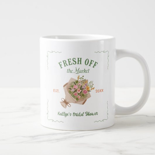 Grande Tasse Frais sorti du marché de fermier Mariage Shower (Droite)