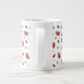 Grande Tasse Fraises d'aquarelle rouge (Dos)
